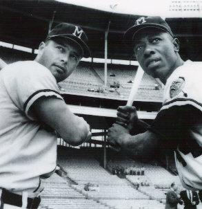 Eddie Mathews and Hank Aaron